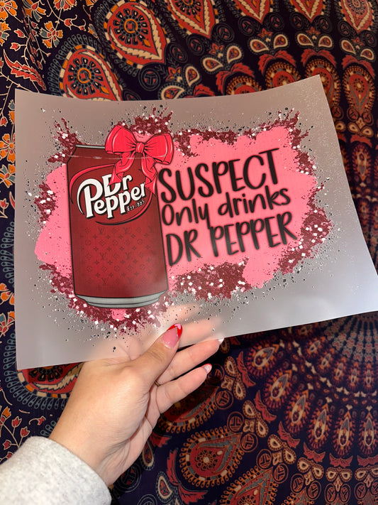 Suspect Only Drinks Dr. Pepper