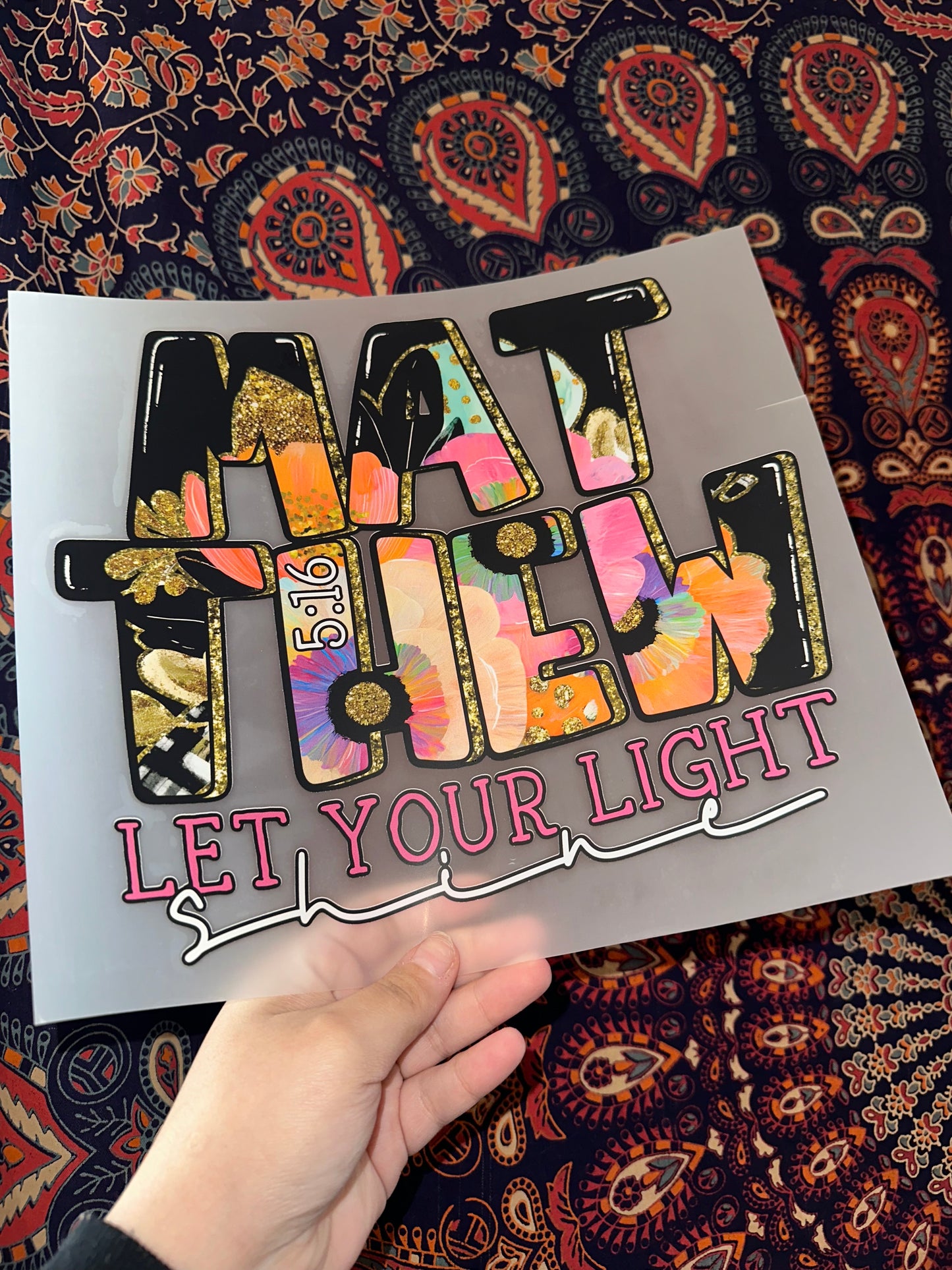 Matthew Let Your Light Shine -C