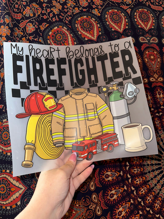 My Heart Belongs To A Firefighter -C