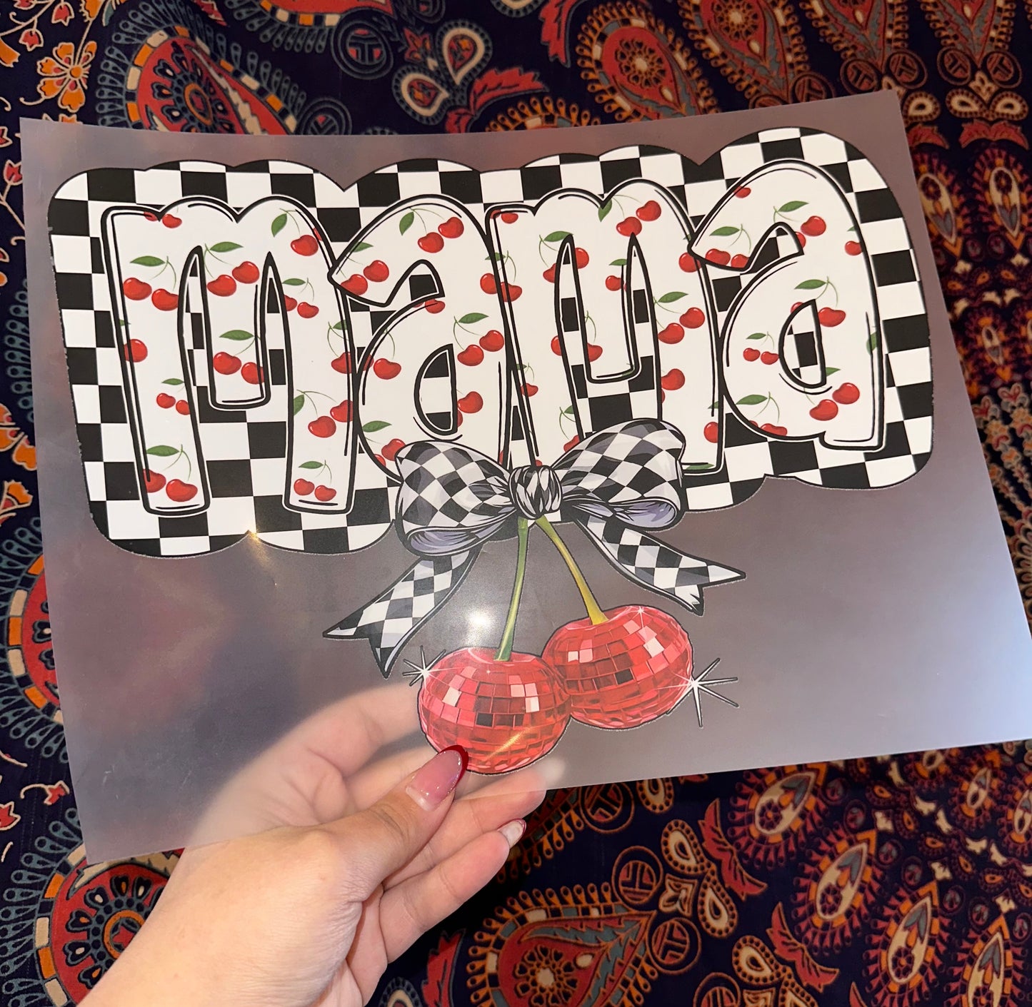 Mama Cherry Checkered