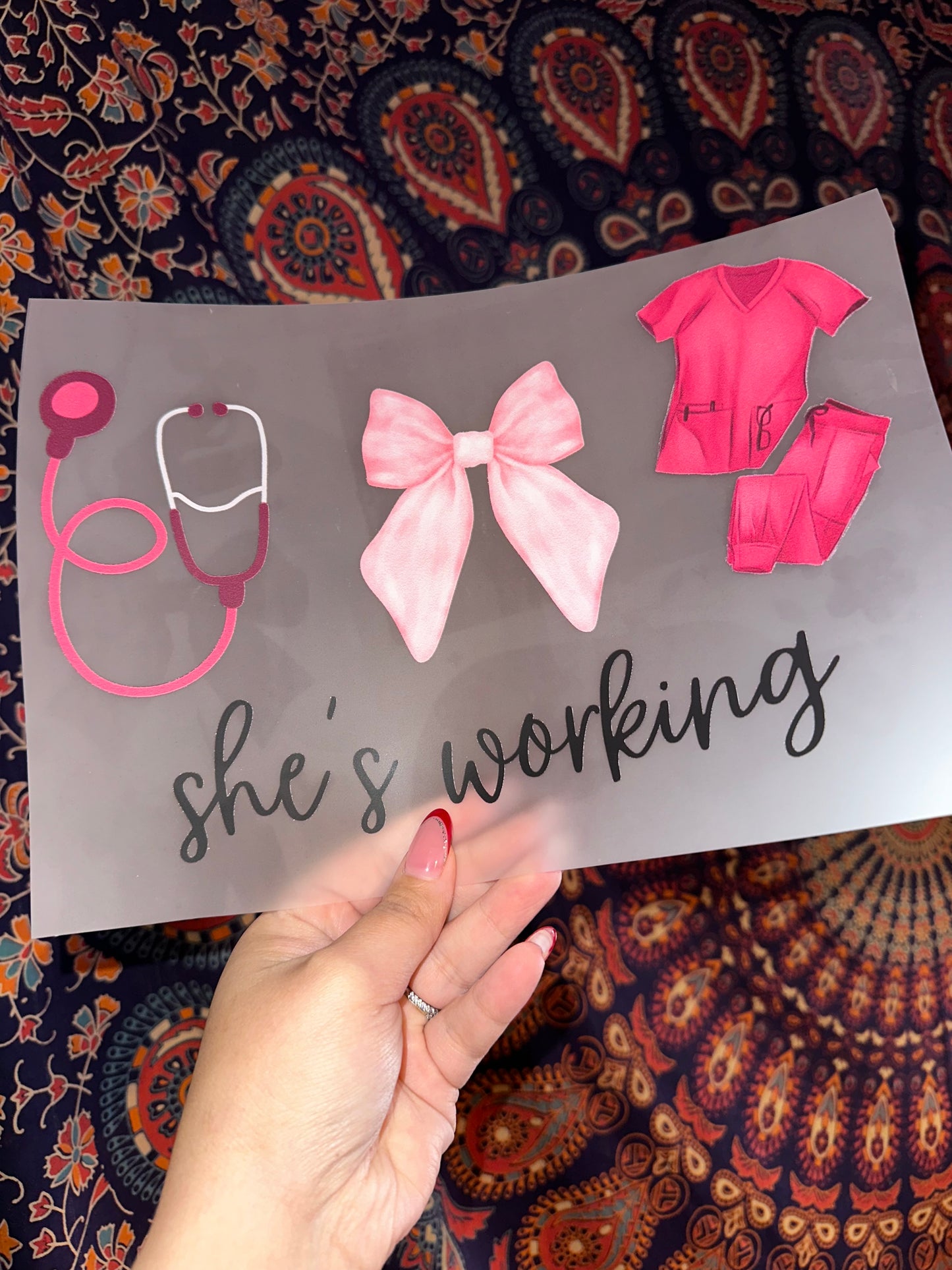 She is Working (Nurse) - E