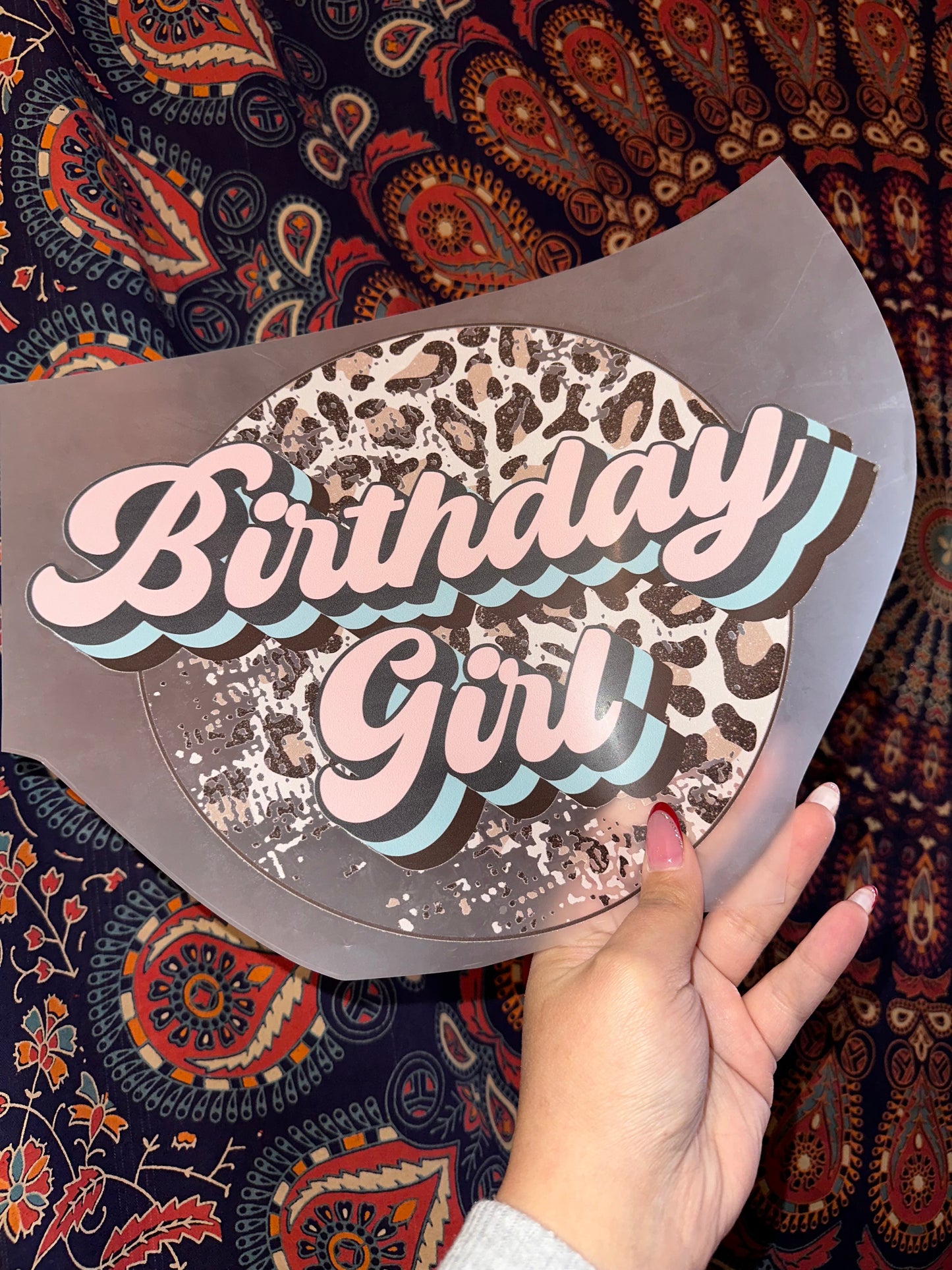 Birthday Girl Leopard - E