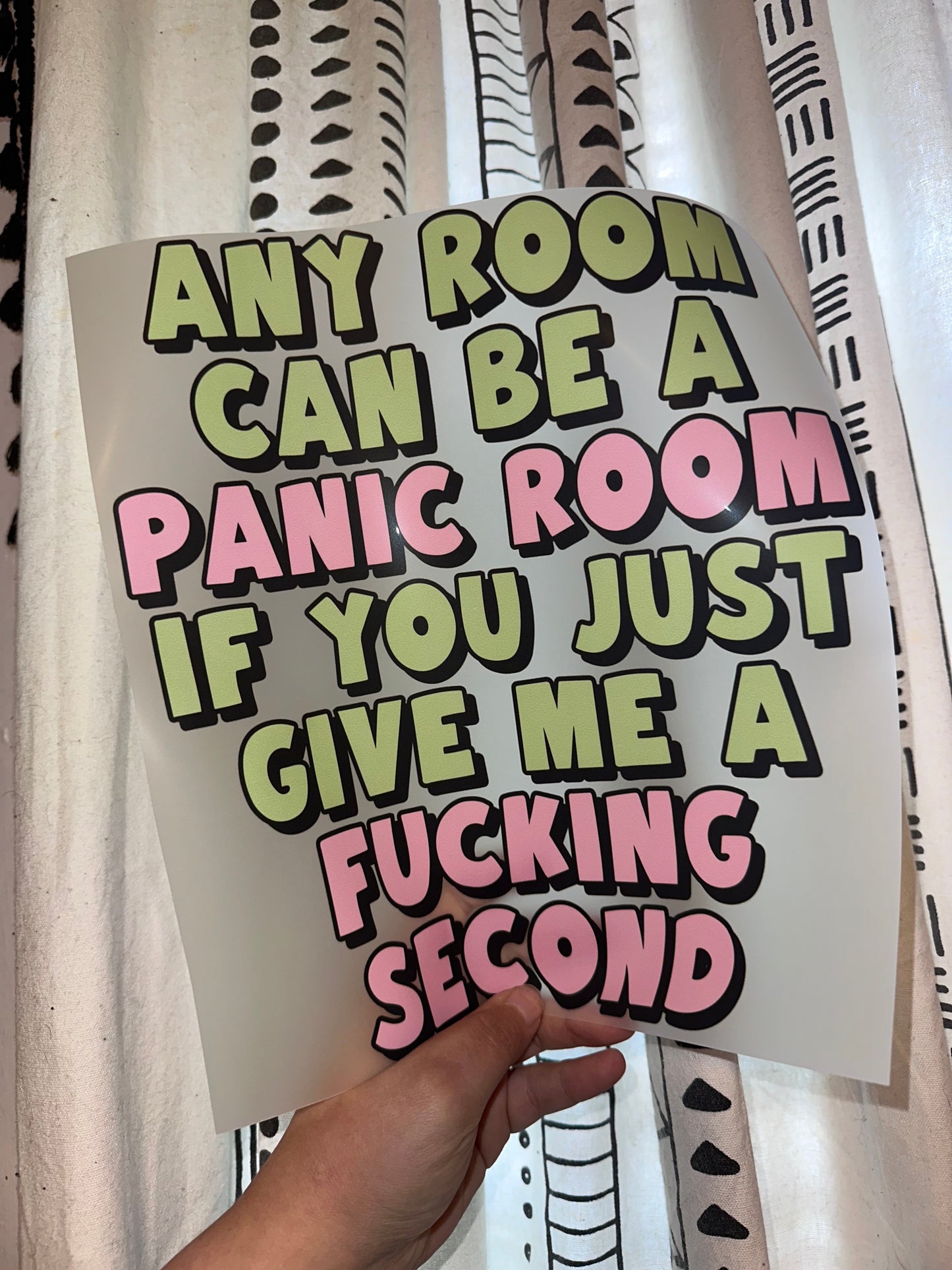 Any Room Can Be A Panic Room