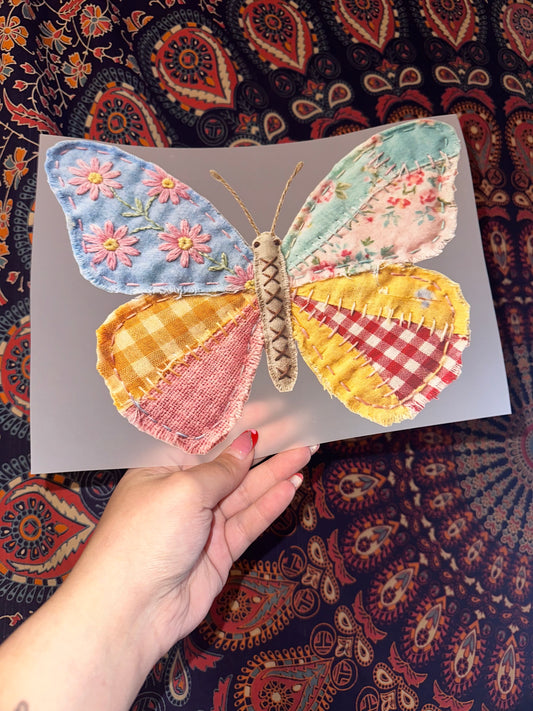Patchwork Butterfly- E