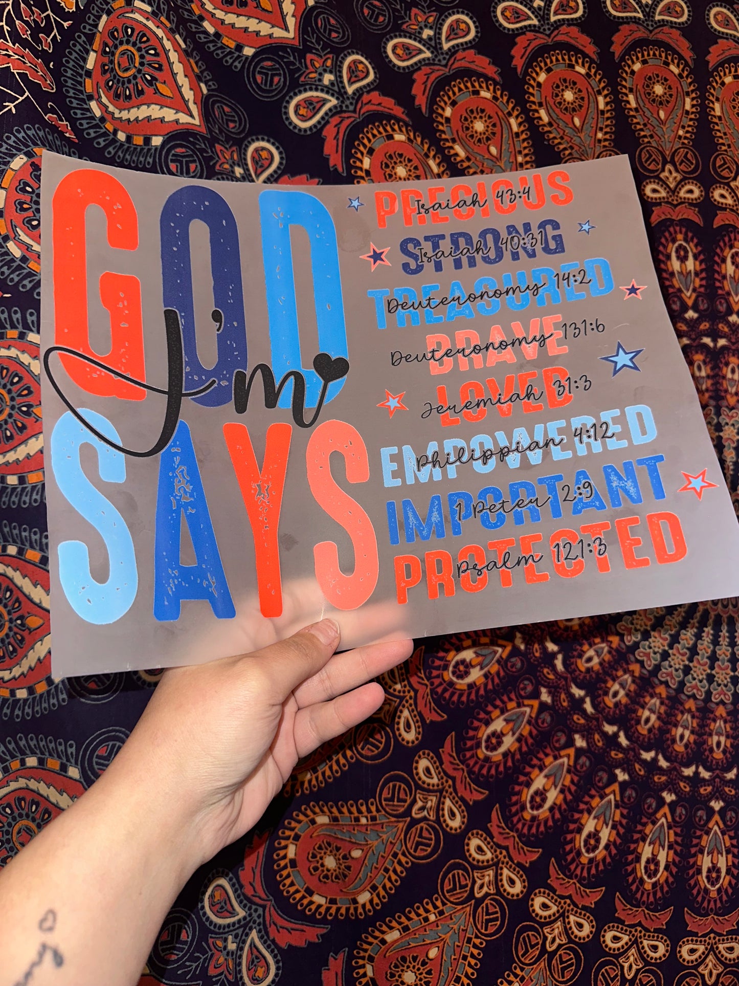 God Says I’m… -B