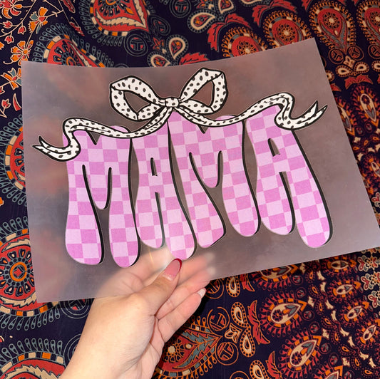 Mama Pink Checkered
