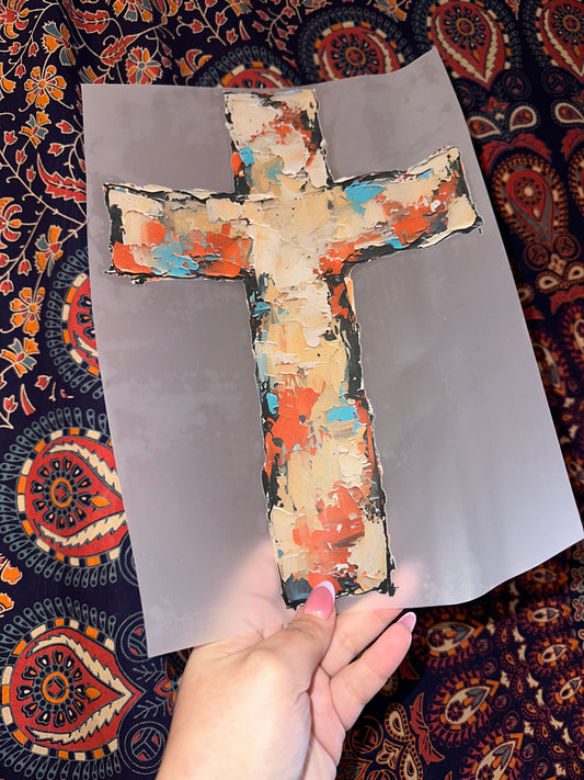 Brushstroke Cross -B