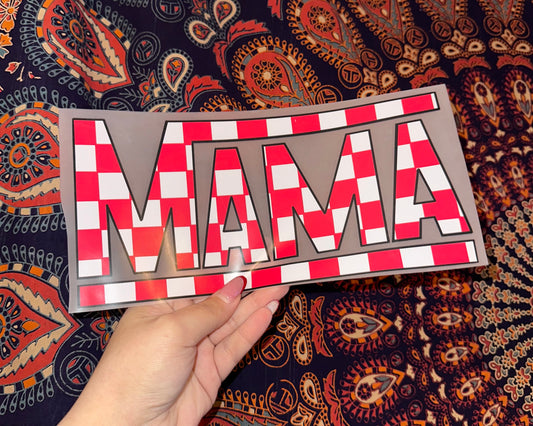 Mama Red & White Checkered
