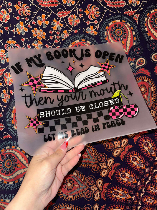 If My Book Is Open- C