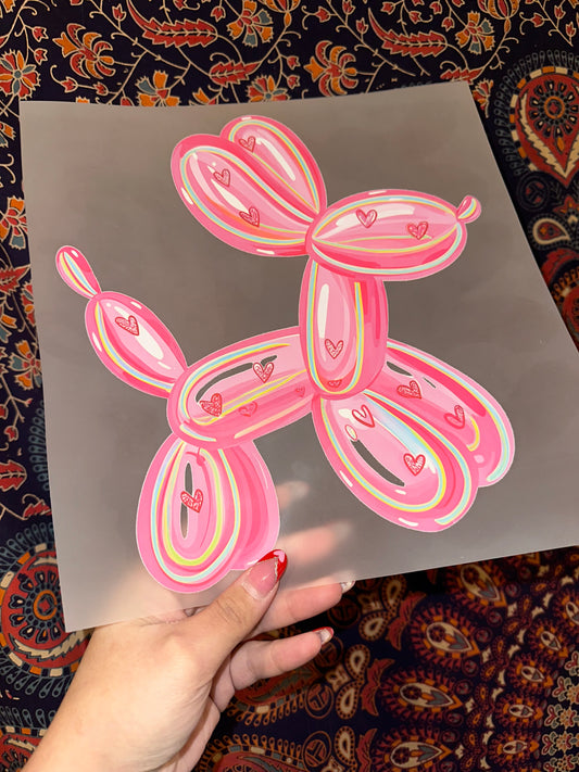 Valentine Balloon Dog