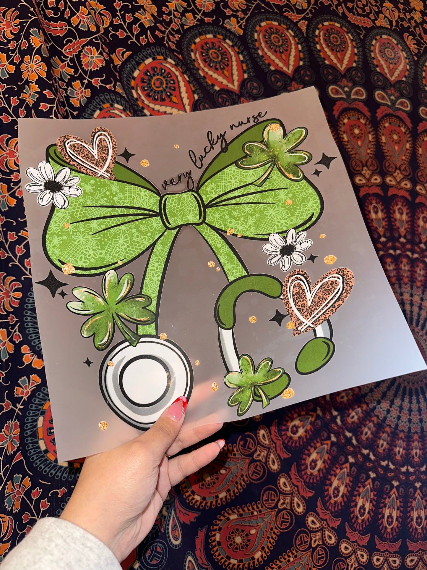St. Patricks Nurse Bow