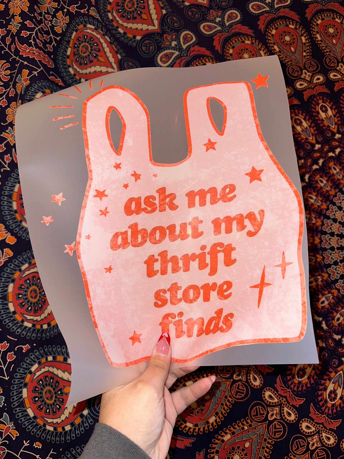 Ask Me About My Thrift Store Finds- E