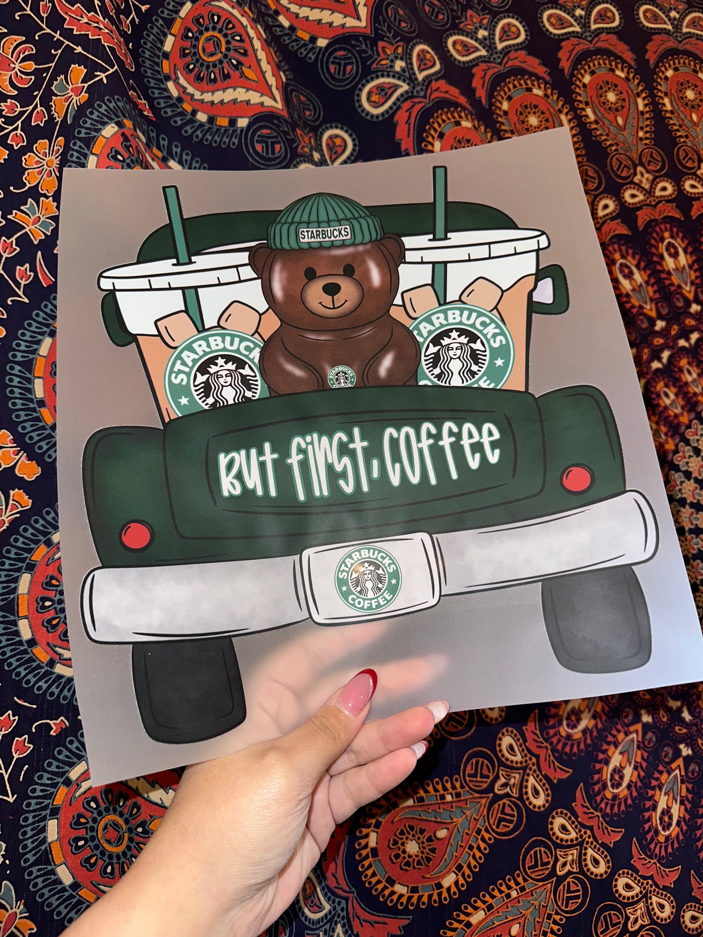 But First Coffee Bucks Bear- B94