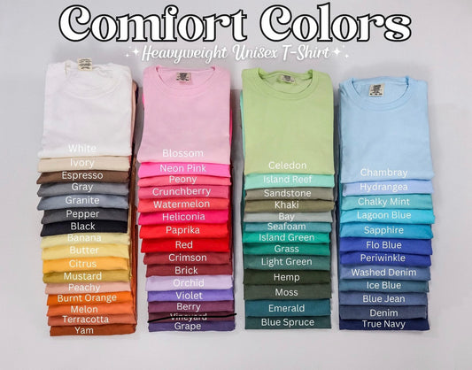 Comfort Color Chart