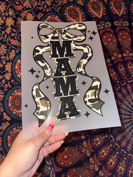 Mama Camo Bow- A11