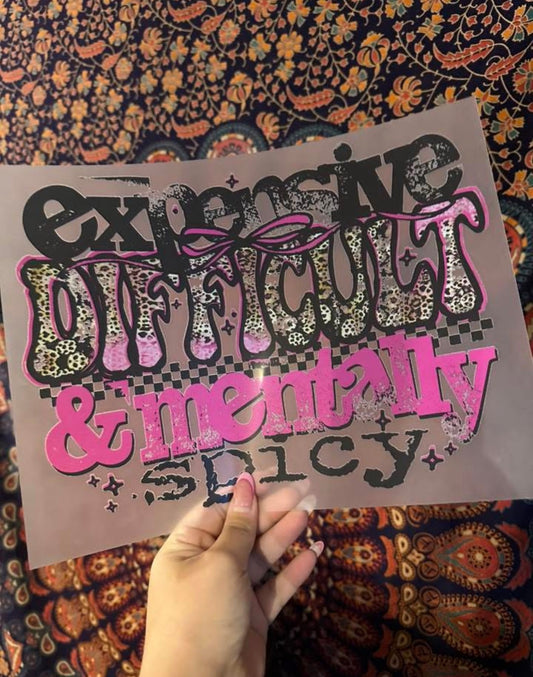 Expensive, Difficult & Mentally Spicy