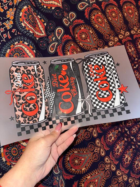 Diet Coke Leopard & Checkered- C