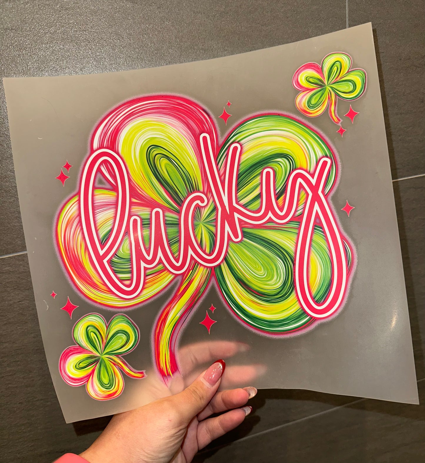 Lucky Pink & Green