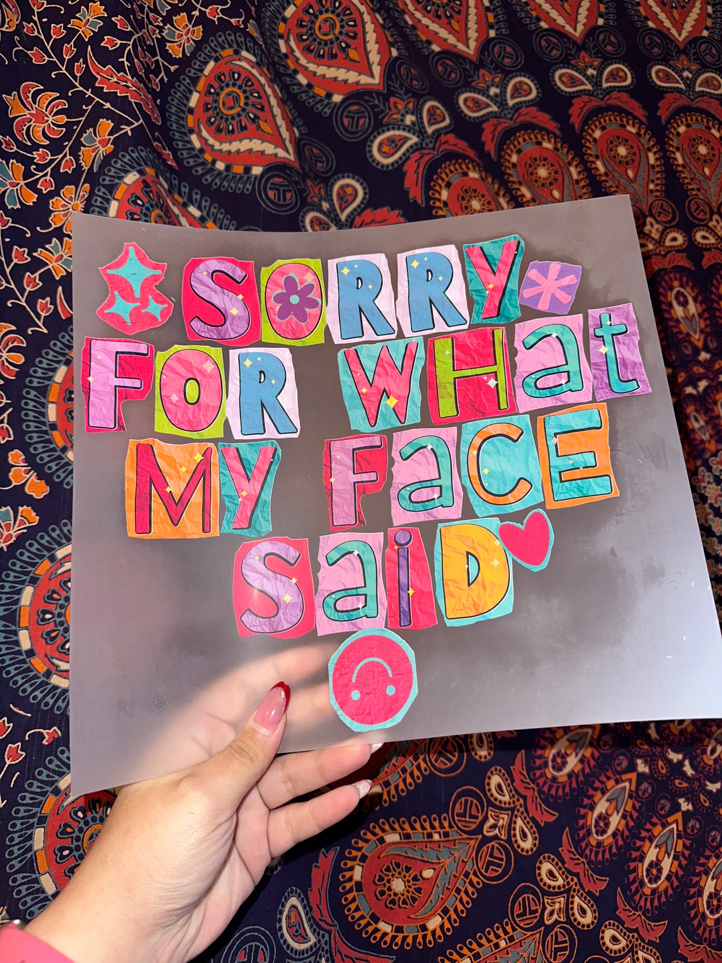 Sorry For What My Face Said- G