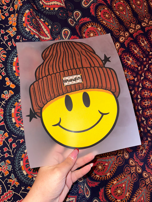 Smiley with Beanie