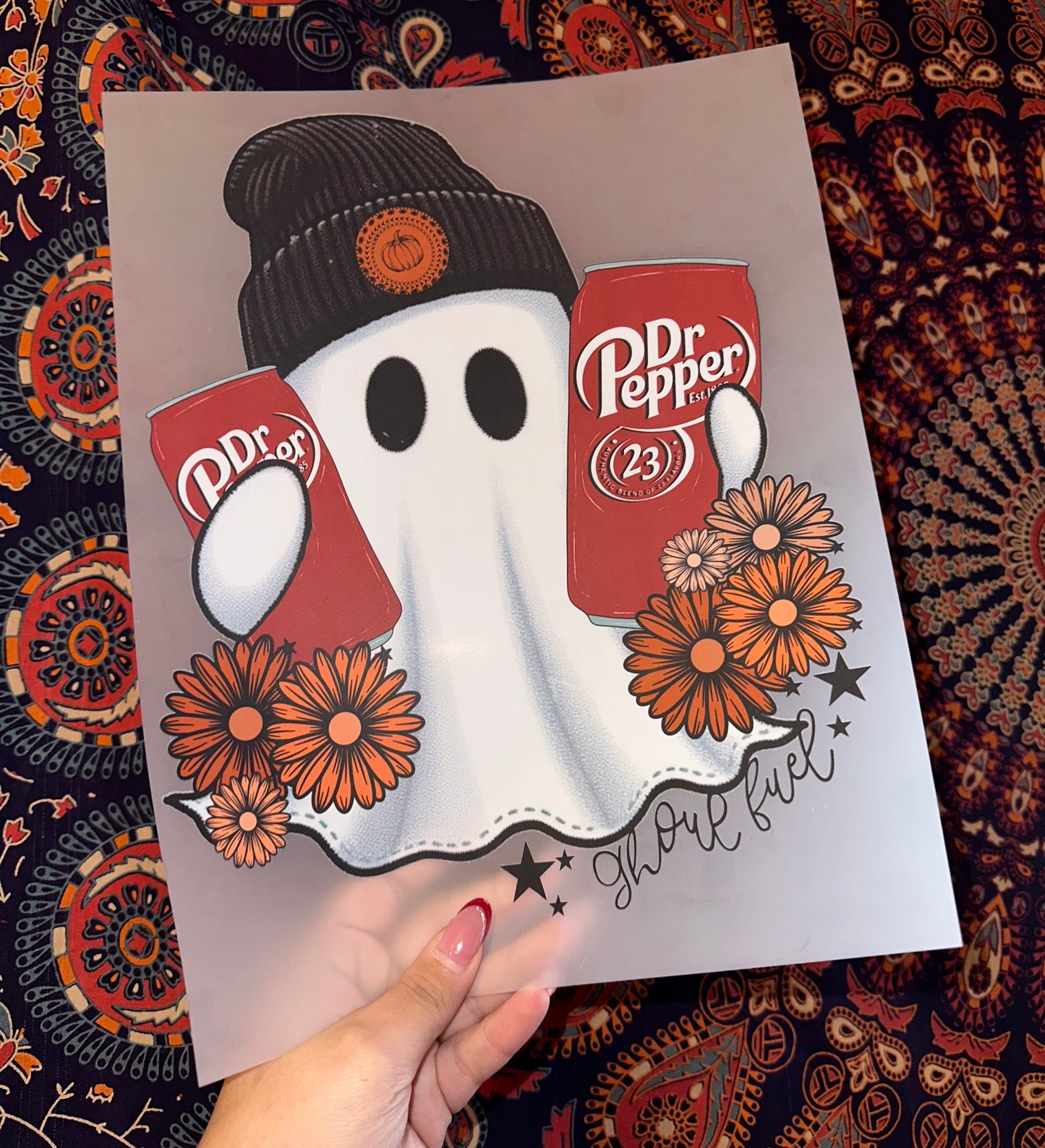 Dr. Pepper Ghost with Flowers- F12