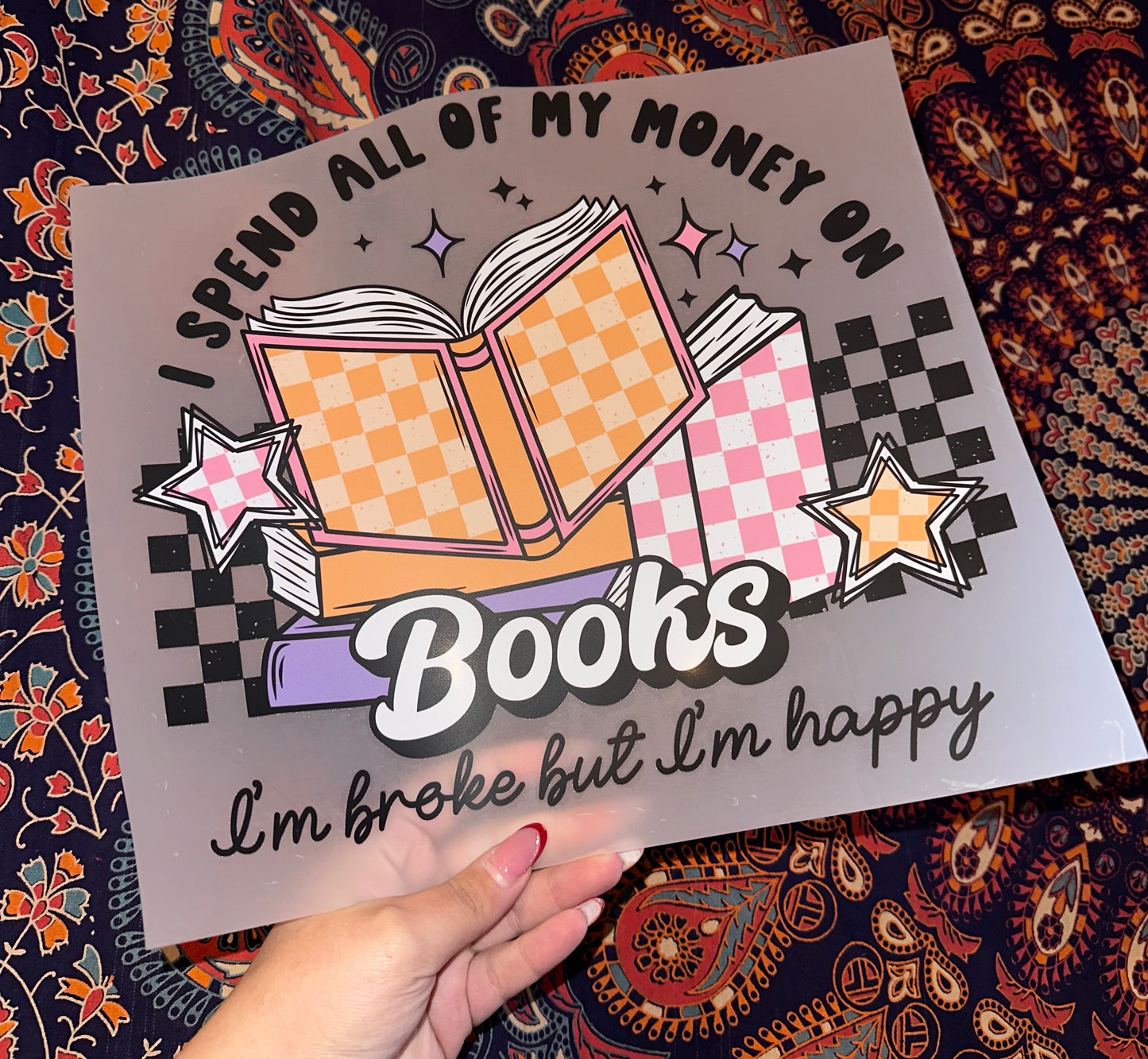 I Spend All Of My Money On Books- F