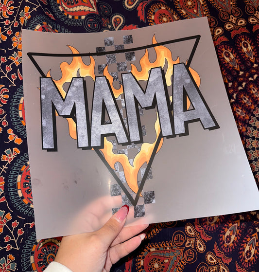 Mama Flame Checkered Triangle