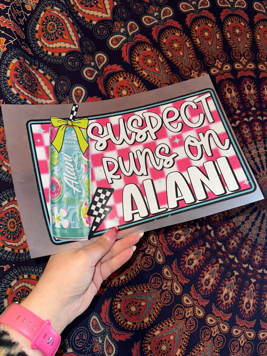 Suspect Runs On Alani