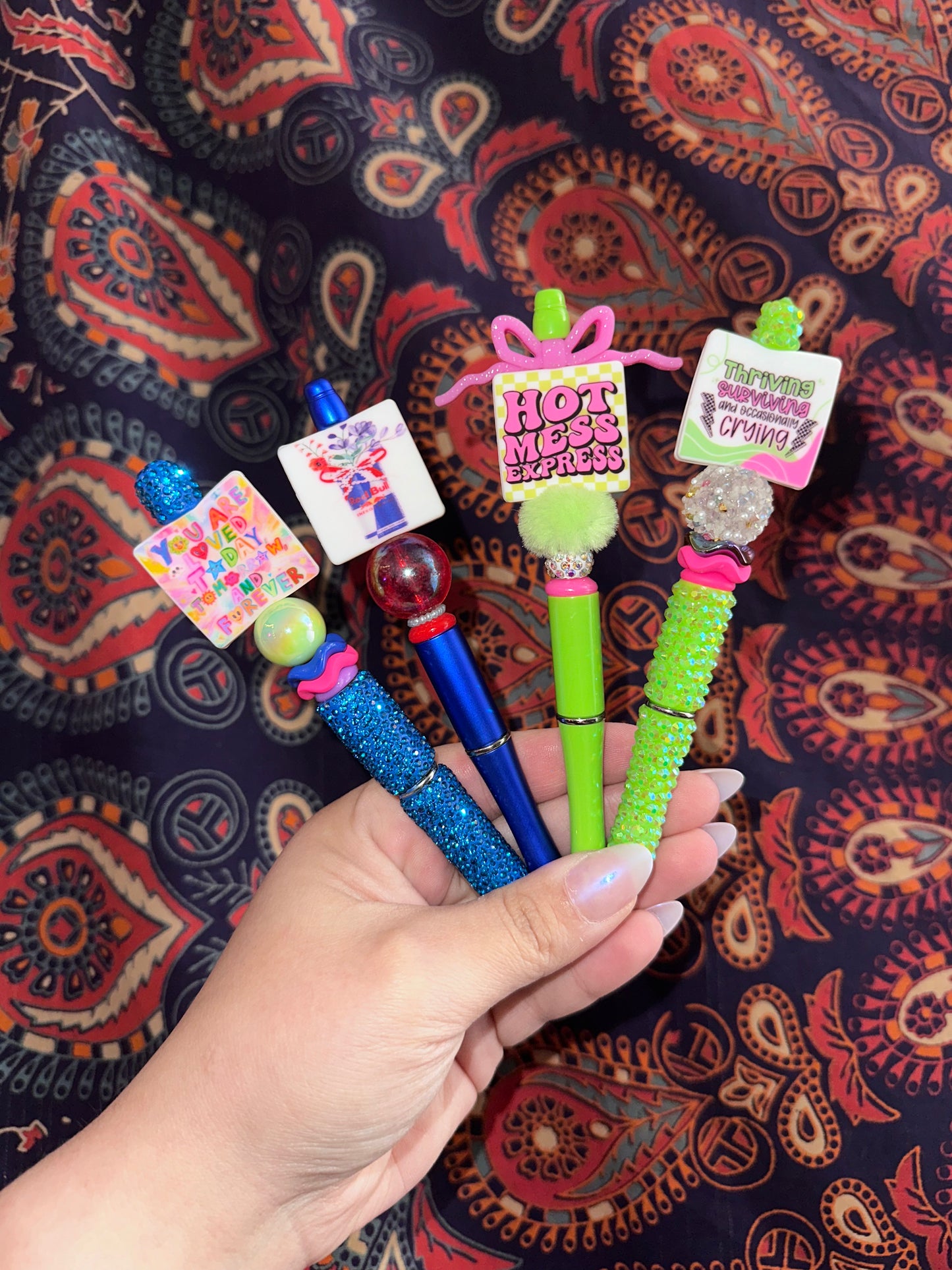 Pre-Made Beaded Pens