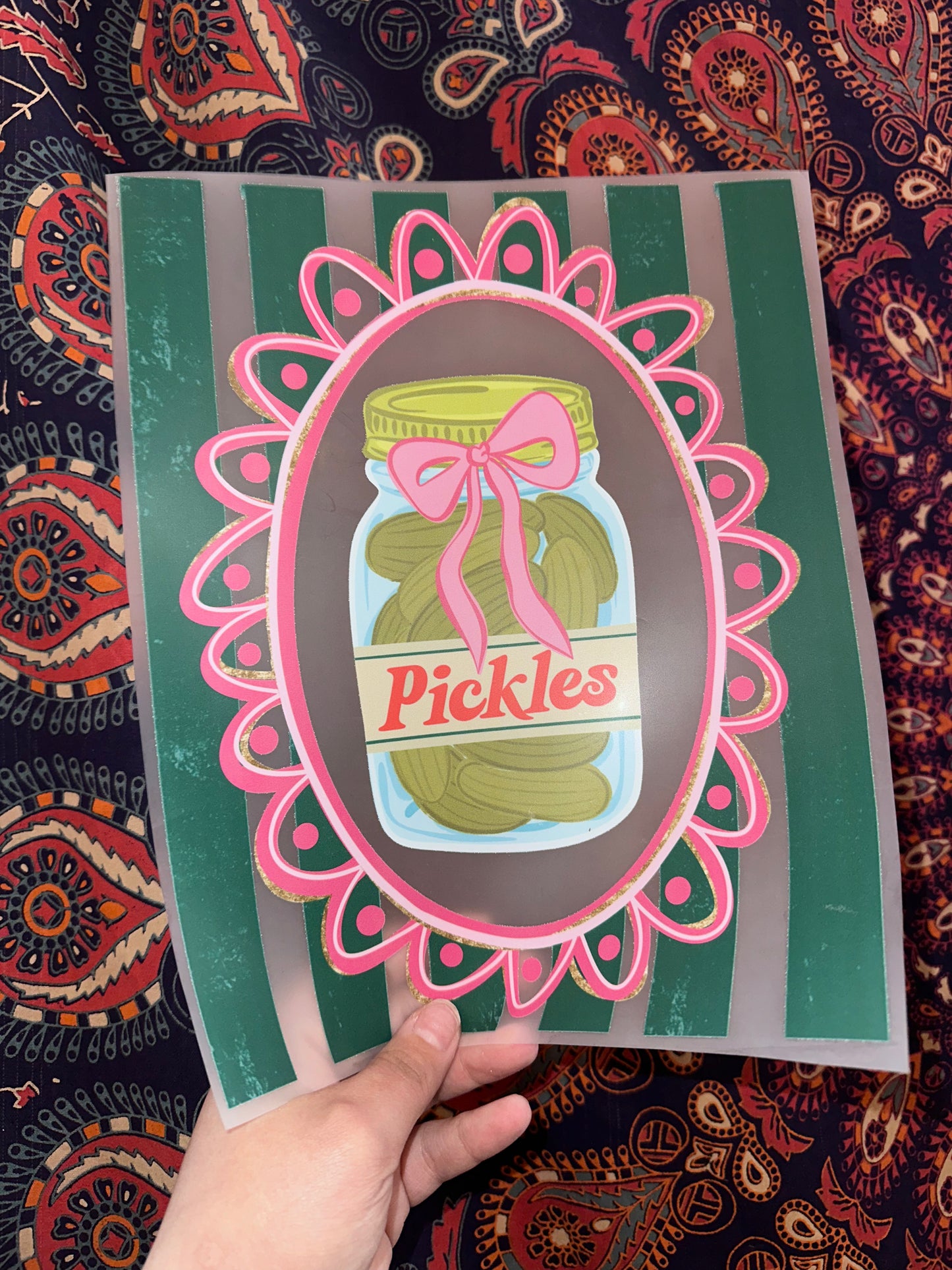 Pickles w/ Pink Bow- F64
