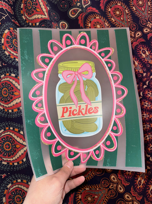 Pickles w/ Pink Bow- F64