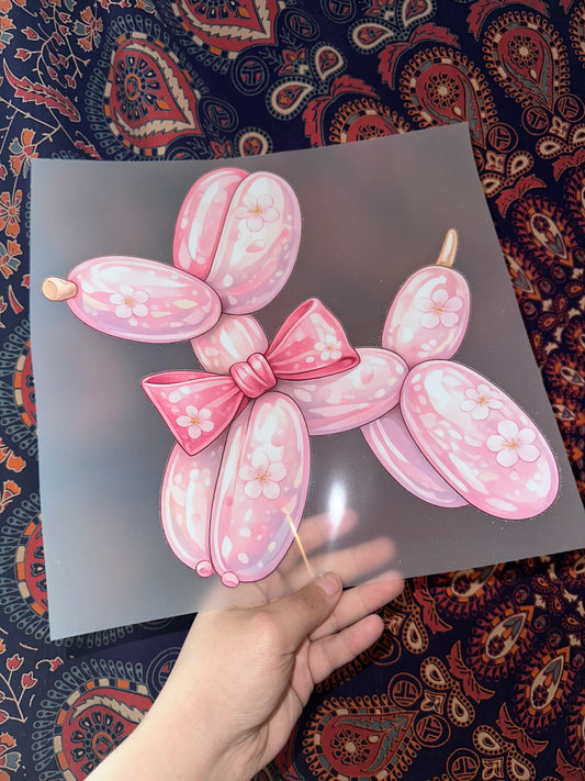 Floral Balloon Dog