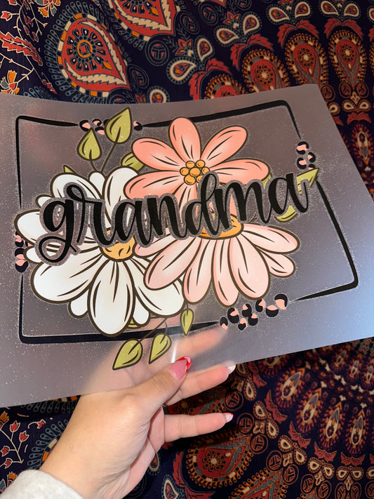 Floral Grandma Square